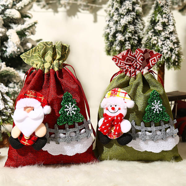 2 st juldekoration Snygg gammal man snögubbe staket Handb