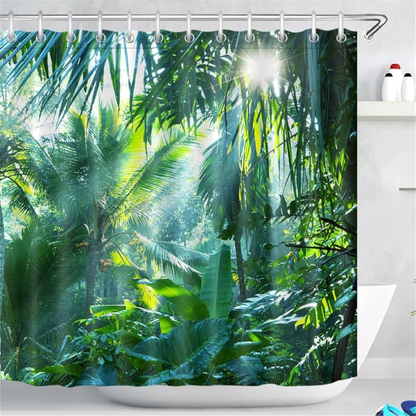 Duschdraperi i 100% polyester, mögelbeständigt och vattentätt DXGHC