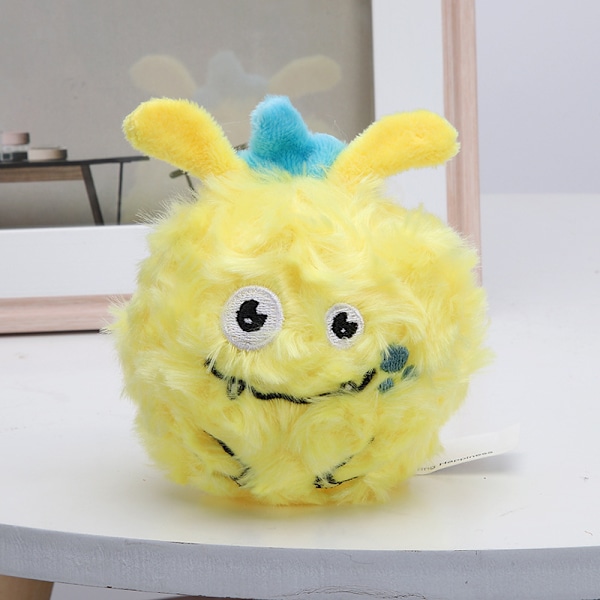 3 st pipande skällande hundleksak två i en plysch husdjursleksak monster ba