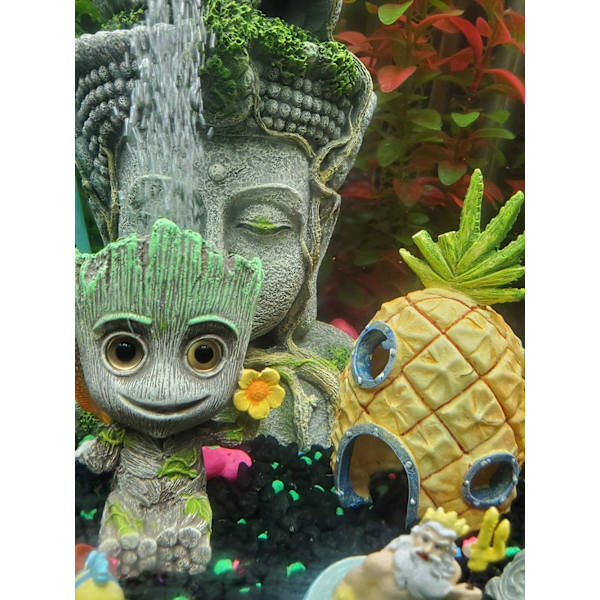 Groot Luftbubbla Akvarium Dekoration - med Luftbubbla Sten Re