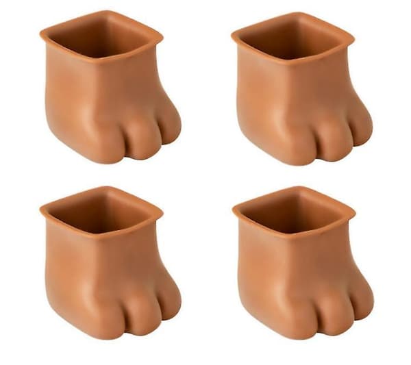 4 st Silikon Stolsbensöverdrag, Stolsbenslock Möbelstolsfötter