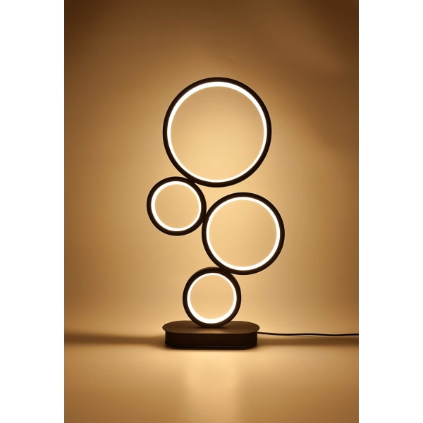 4-sirkel Dimbar LED Bordlampe, Moderne Rund Lampe, Unikt Design