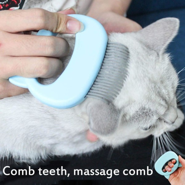 Cat Brush,Green，Cat Comb, Massage Comb for Cats, Dog Brush, Pet C