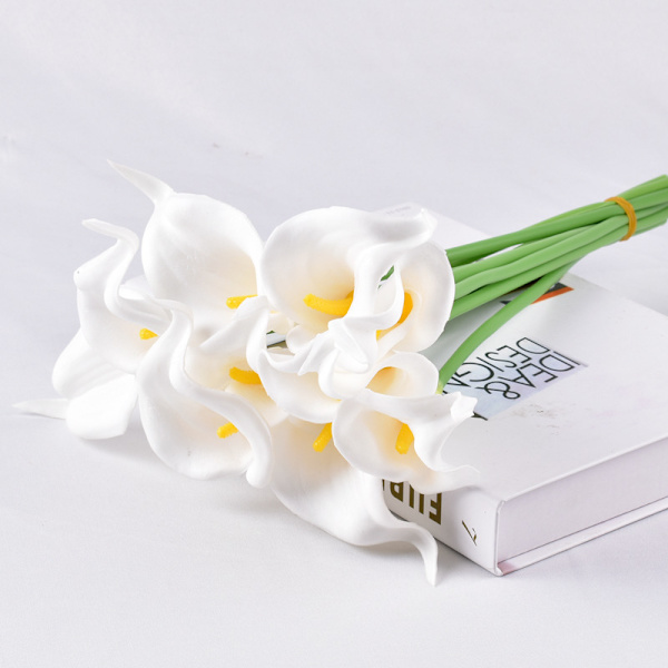 15 mini PU hästskoformade konstgjorda blommor för export