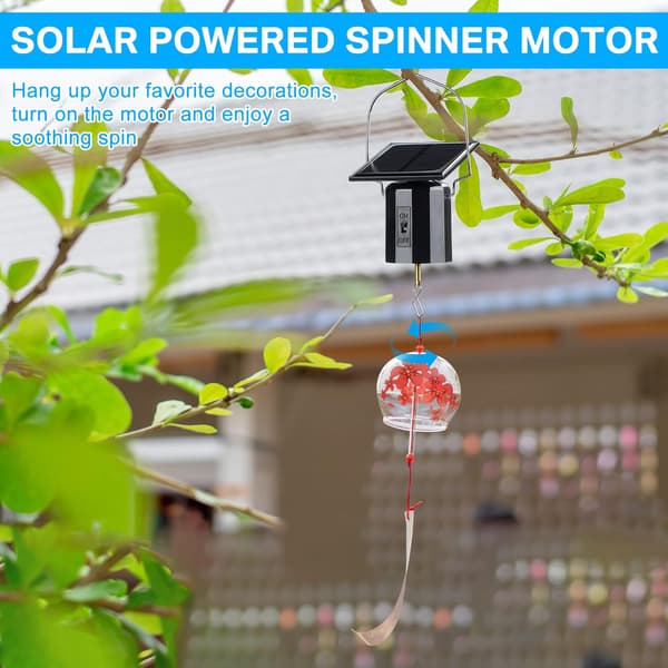 4 stycken solcellsdrivna vindspinnare med liten motor Solenergi  DXGHC