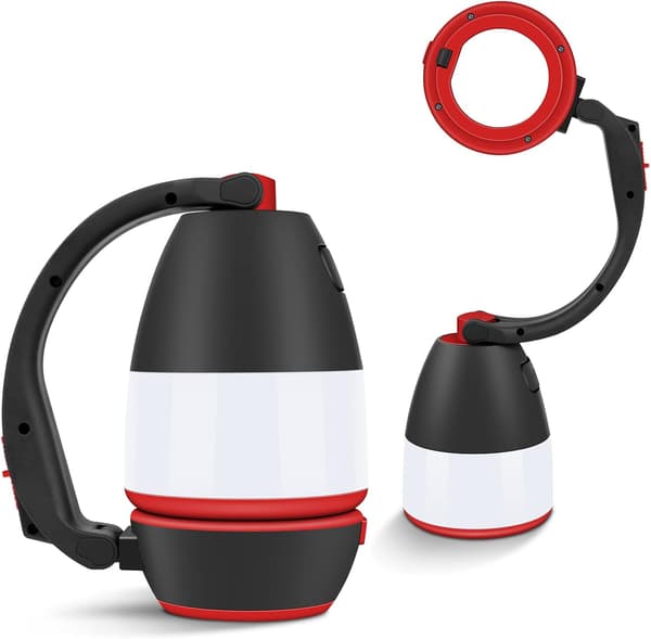Multifunktionel LED Campinglys, IPX4 Vandafvisende Bordlampe, Po