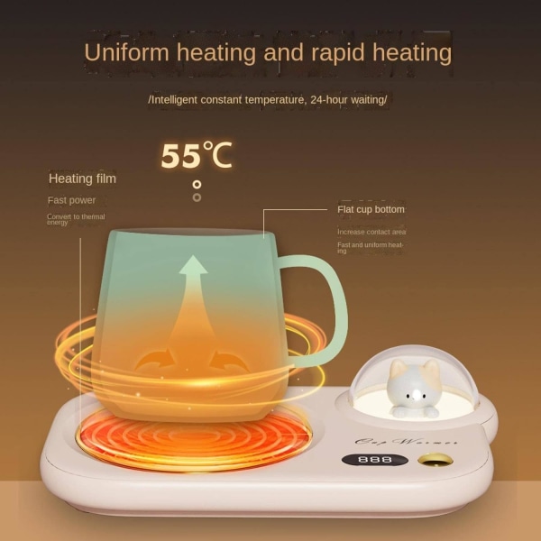 Oppvarmet Katt-Underlag med Konstant Temperatur på 55 Grader - Smart Oppvarming