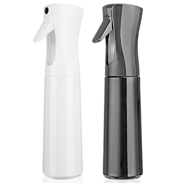 2-pack Svart+Vit, Hårsprayflaska Tom Plast Trigger Spray