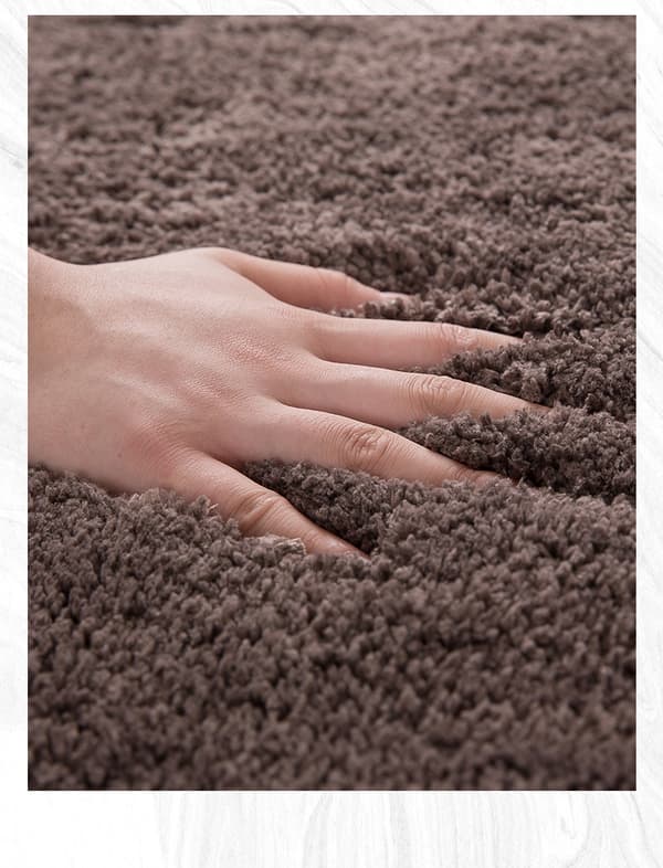 Mikrofiber Badmatte (20x32 Tommer, Lys Brun) Myk og Fluffy