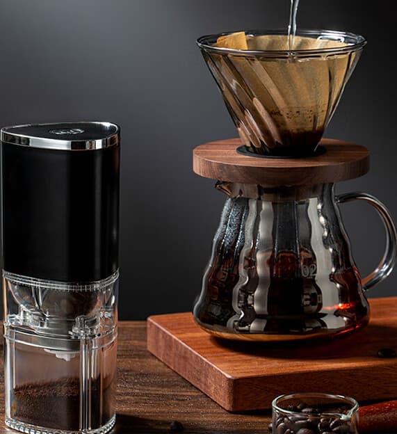 Elektrisk kaffekværn Husholdnings lille kaffebønne kværn USB b