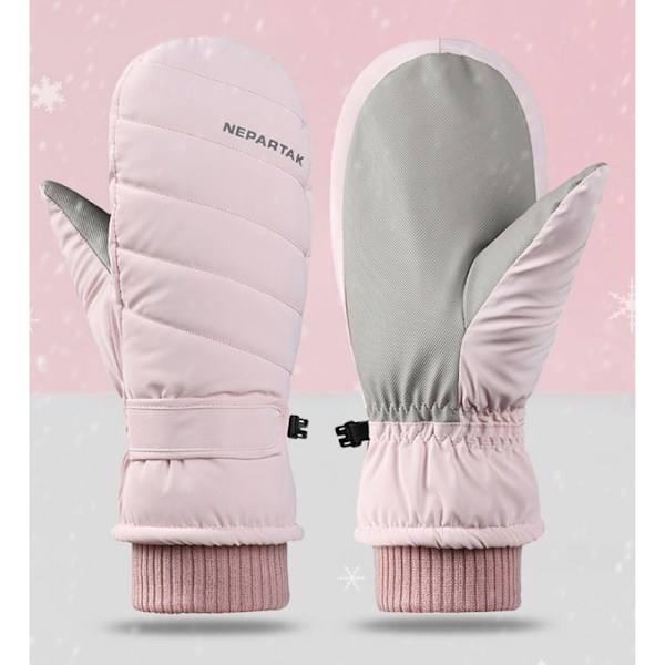 Dames Quiltede Isolerende Vanter, Pink