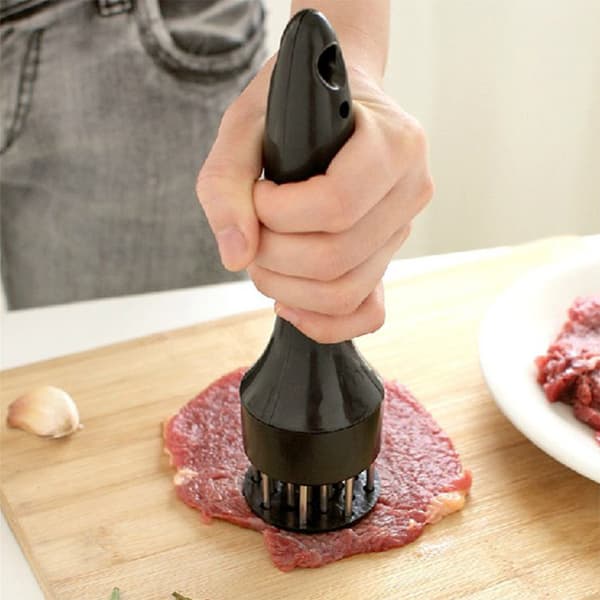 Biff, svinekotelett, rustfritt stål bacon-nål, bacon-hammer (