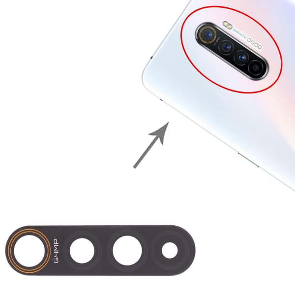 10 st Bakkameraobjektiv för Oppo Realme X2 Pro DXGHC