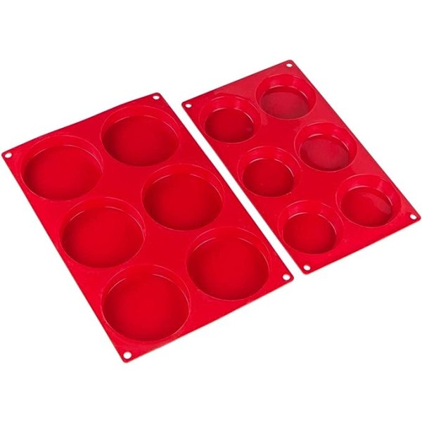 DIY Kotitekoinen Kakkupiirakka Keittiövälineet 6-Reikäinen Silikonisylinteri
