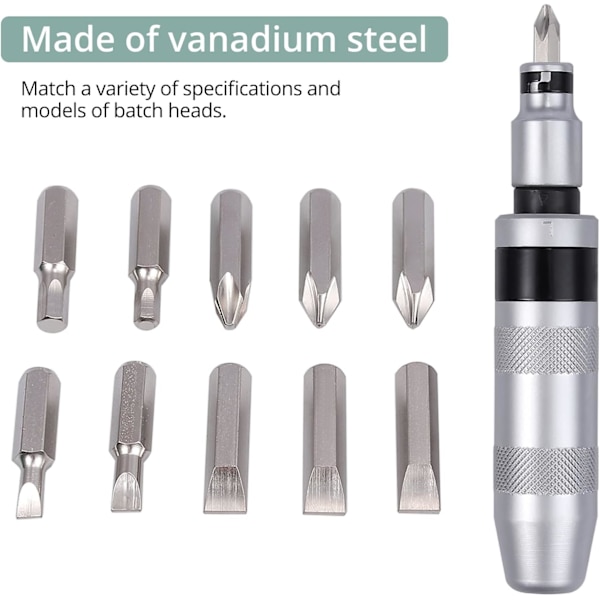 13-delt Impact Driver Bit Sæt med 1/2\" Impact Driver Bits til Hex Cross C