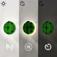 1 stk LED Natlampe Bevægelsessensor Natlys Ladybug R