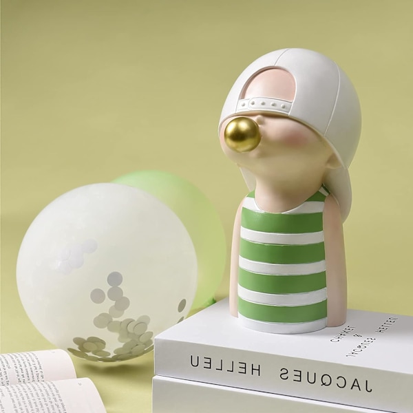 Hartskulpturer i Resin för Heminredning, Bubbelpojke Byst Statyer och Skulpturer