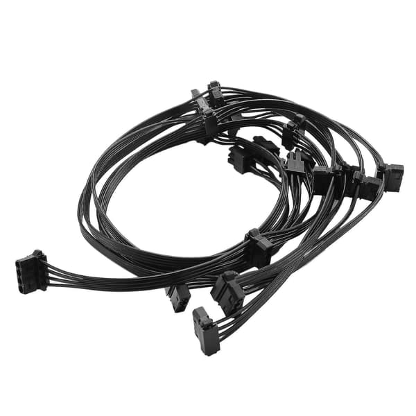 5 st Pcie 6-pin 1 till 3 Molex Ide Strömförsörjningskabel Modulär DXGHC