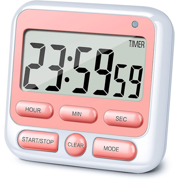 Digital Køkken Timer med Lydløs/Høj Alarmkontakt Tænd/Sluk Kontakt,