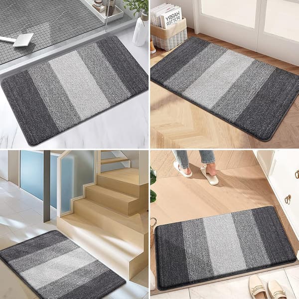 Inomhusdörrmatta (Grå), 20x32 Halksäker Absorberande Smutsfångare, Abs