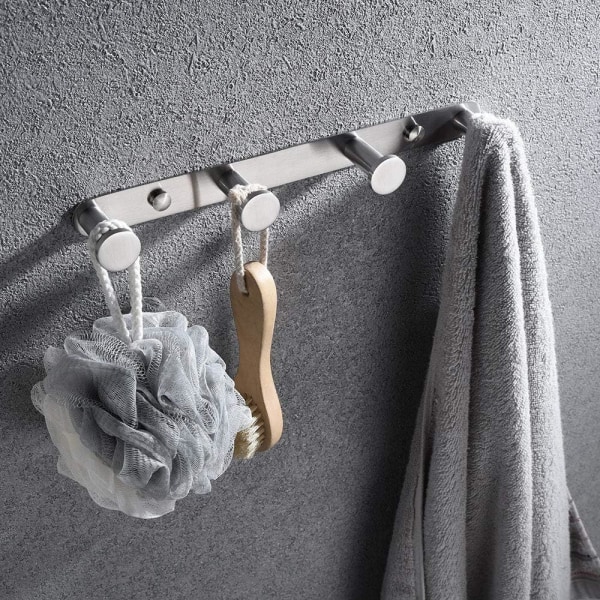 Väggmonterad handdukskrok med krok 304 rostfritt stål vägg Mou
