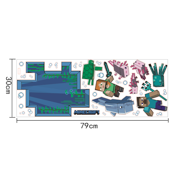 RMK5005GM Minecraft Giant Peel and Stick Väggdekal