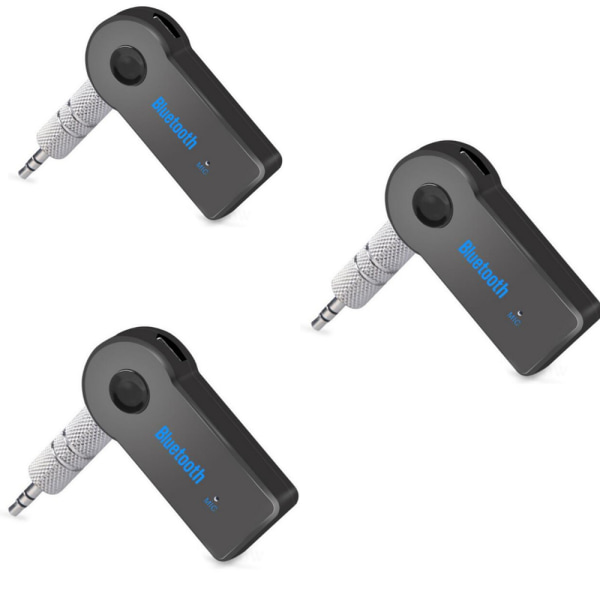 Tre Bluetooth-mottagare 3,5 mm trådlös 4.0 Bluetooth-adapter AU