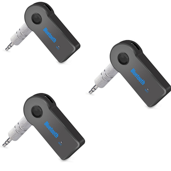 Tre Bluetooth-mottakere 3,5 mm Trådløs 4.0 Bluetooth-adapter AU