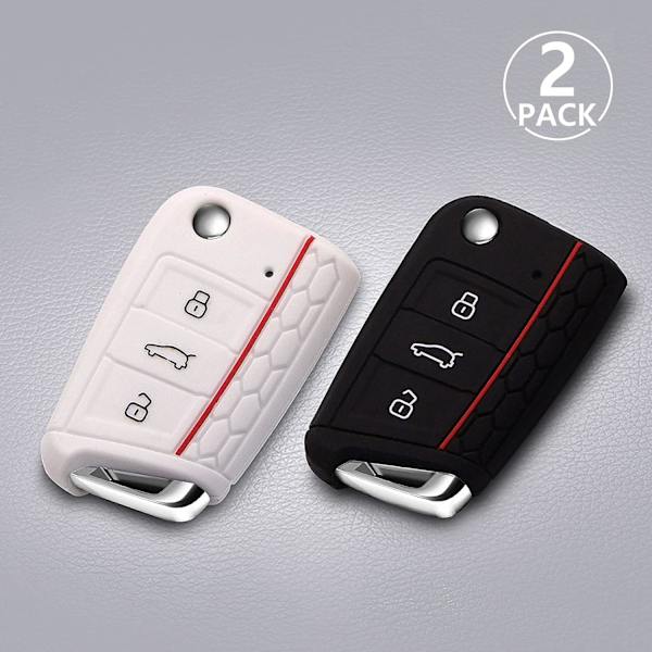 Nyckelskydd för bil 2-pack VW Golf 7 Silikon Skyddande Skal för 3 B