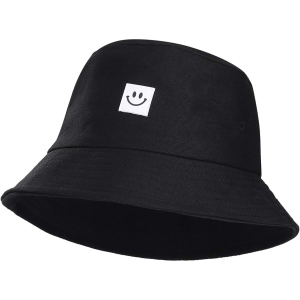 Bucket Hat Unisex hopfällbar bomull UV-skydd Andas Sun Ha