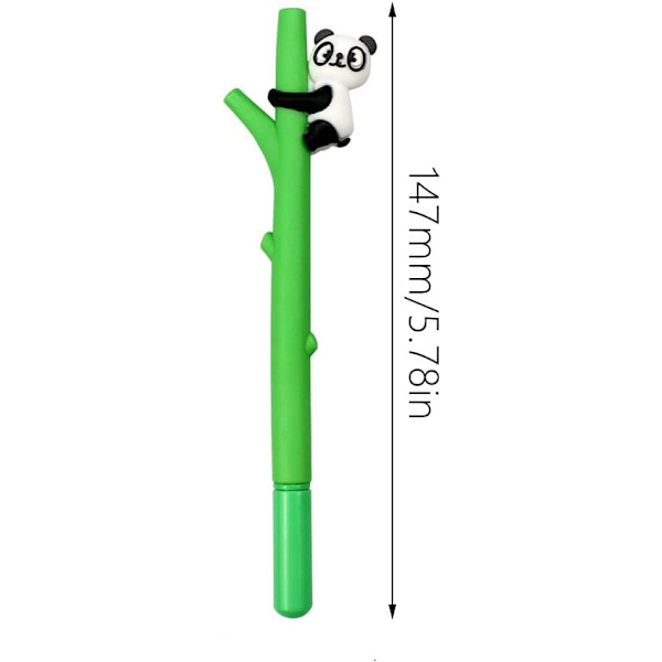 8 stycken Kawaii Gelpennor 0,5 mm, Kawaii Panda Pen Kulampenna, C