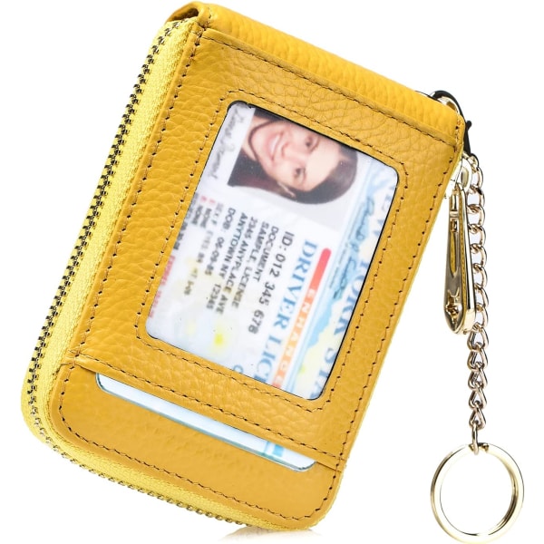 RFID-kreditkortshållare plånbok med nyckelring och ID-fönster (Vertica
