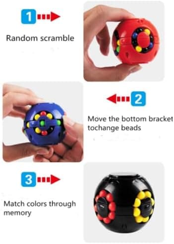 Magisk Regnbåge Pussel Fidget Rubric Hjärnspel Boll | Stressavlastning