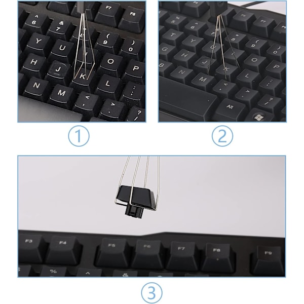 KeyCap-Fjerner i Rustfrit Stål - Tastatur-Trækker - Key Switch Rem DXGHC