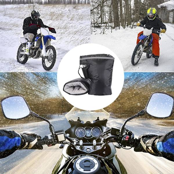 Motorcykelhandsker Styrehandsker Vinter Tyk Ærme Dækning til DXGHC