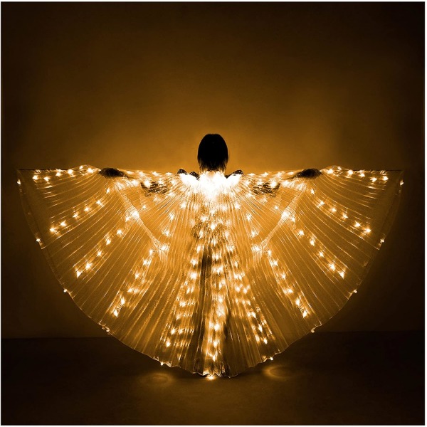 LED-lys Belly Dance Isis Wings - Bellydance Glow Angel dance W