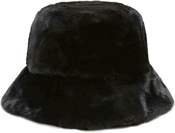Vinterfårfäll Mocka Hinkhatt Fluffig Fuzzy Varm Hatt Plysch Fisk