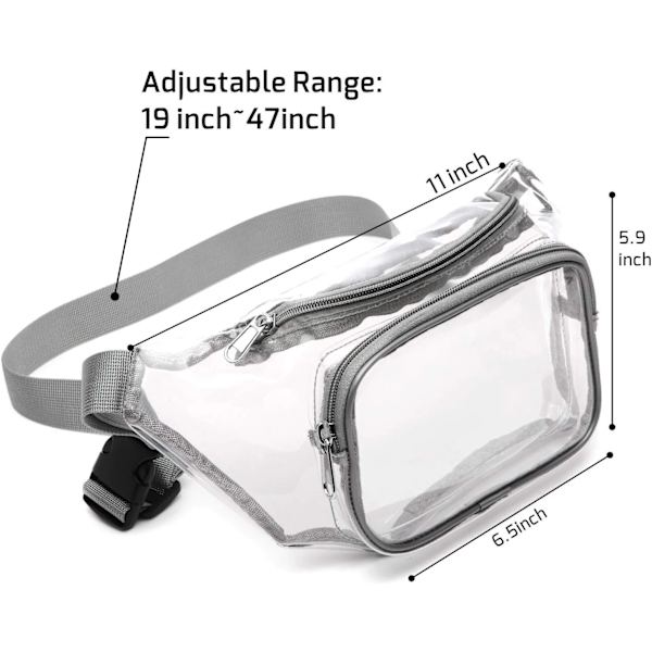 Fanny Pack, Klar Fanny Pack Vandtæt Sød Taljepose Stadion