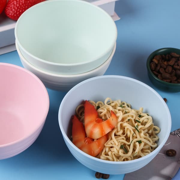 Sett med 4 30 Fluid OZ kornboller, blå, multibruk for suppe, sal