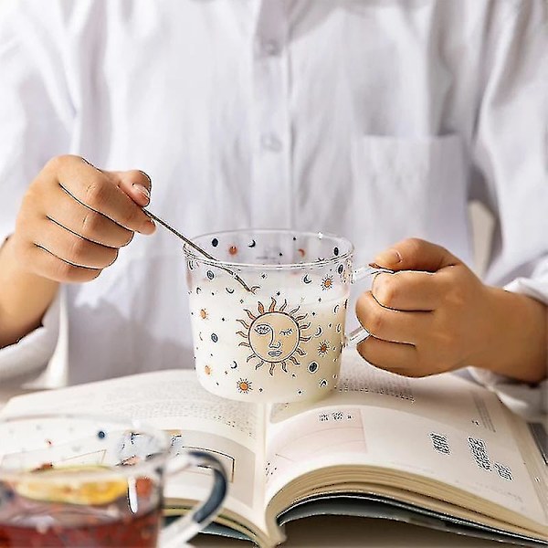 500ml Creative Scale Glasmugg Frukost Par Vattenkopp -su DXGHC