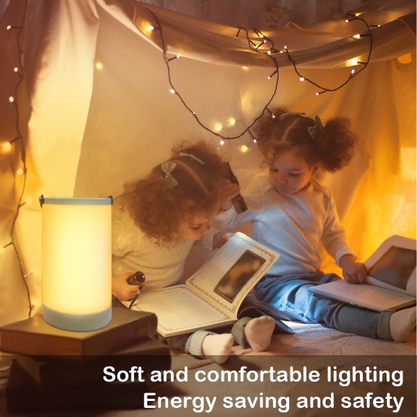 LED Sängbord Nattleder Portabel Atmosfärslampa Campinglampa