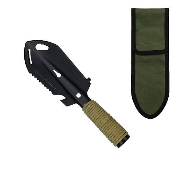 (Svart) Mini Metall Hage Spade, Rustfritt Stål Hage Spade Ga