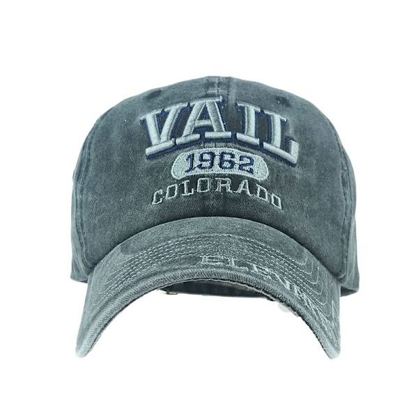 VAIL Broderad Basebollkeps Bomullsduckkeps Solhatt för utomhus