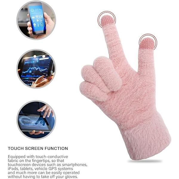Vinterhandskar för kvinnor med pekskärm - Touchscreen-vantar