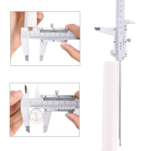 Skyvelapparat i rustfritt stål - Vernier skyvelapparat 150MM 6'' Mikro