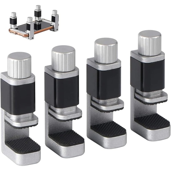Set/4 Stycken Justerbara Metallklämmor, Limklämmor, LCD S