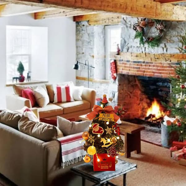 Juletrær til skrivebord, mini julepynttre, jul