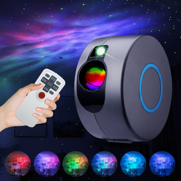 LED-nattlampa Projektor, 2 i 1 Stjärnhimmel Nattlampa med Fjärrkontroll