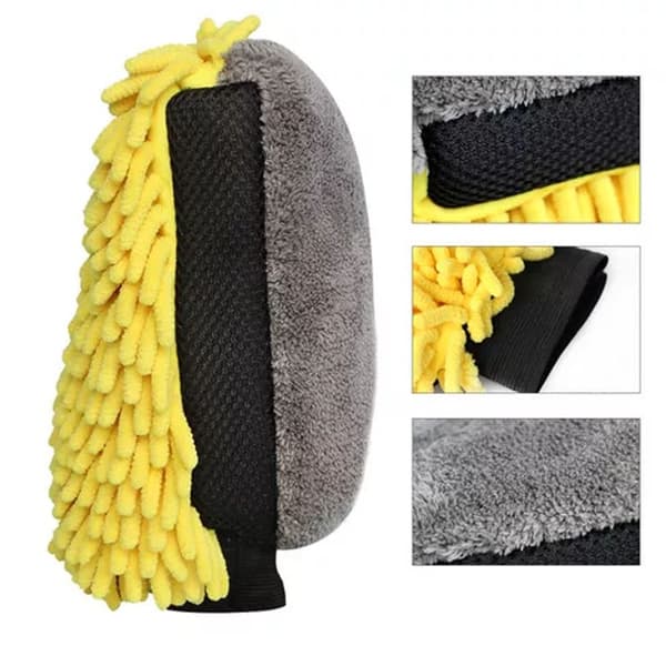 Vanntett Bilvaskhansker Mikrofiber Chenille Tykk Bilvaskhansker
