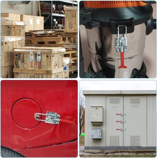 2 stk. Metal Toggle Latch Tømrer Toggle Ikke-Skridsikker Rustfri S